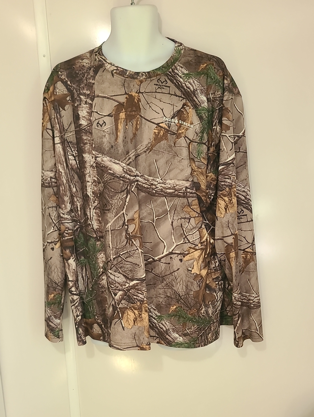 Field & Stream Realtree Camo Long-Sleeve Tee - Brown Green Tan